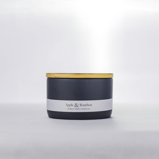Apple & Bourbon Three Wick Ceramic