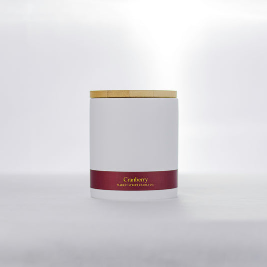 Cranberry Single Wick Ceramic