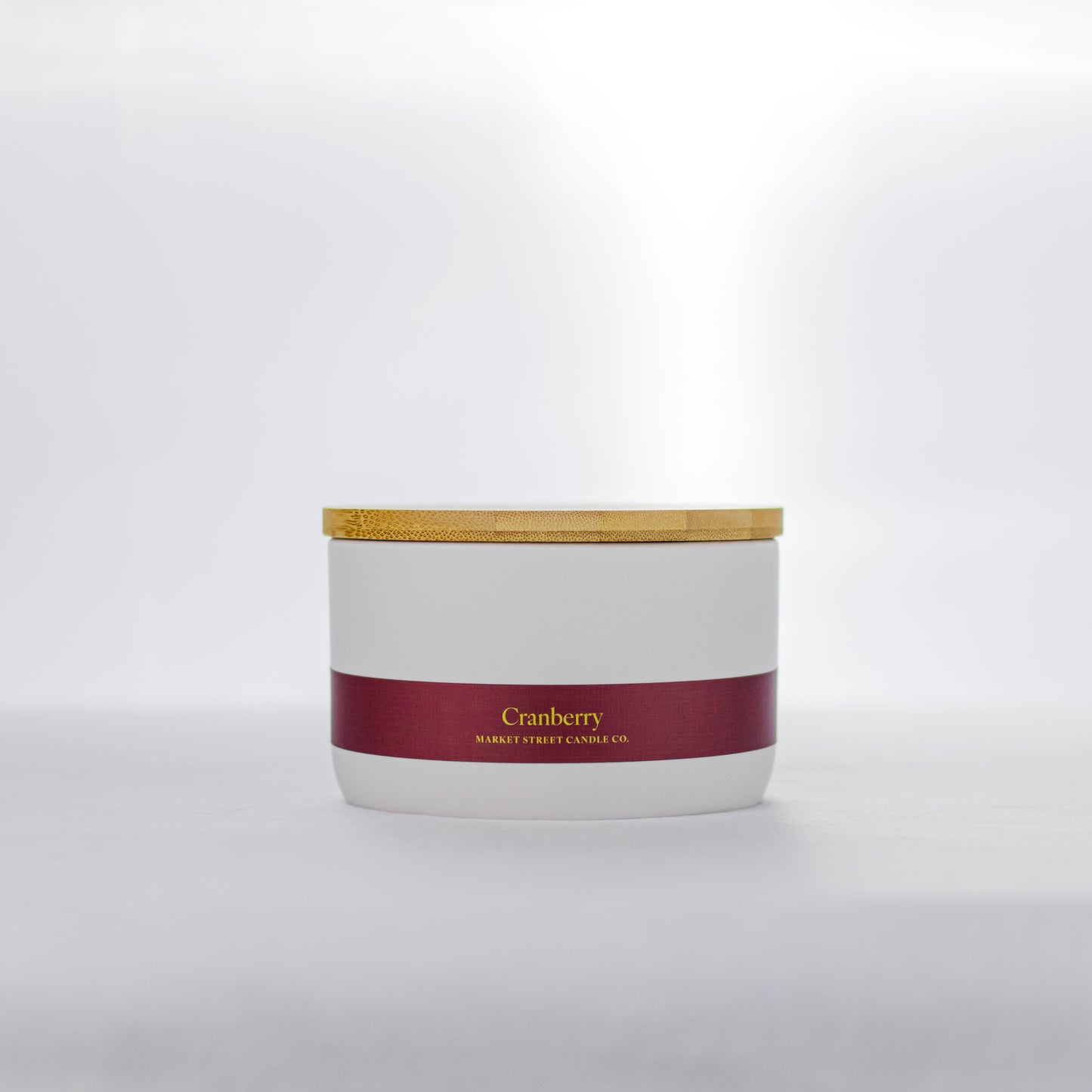 Cranberry Three Wick Ceramic