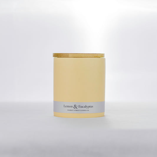 Lemon & Eucalyptus Single Wick Ceramic