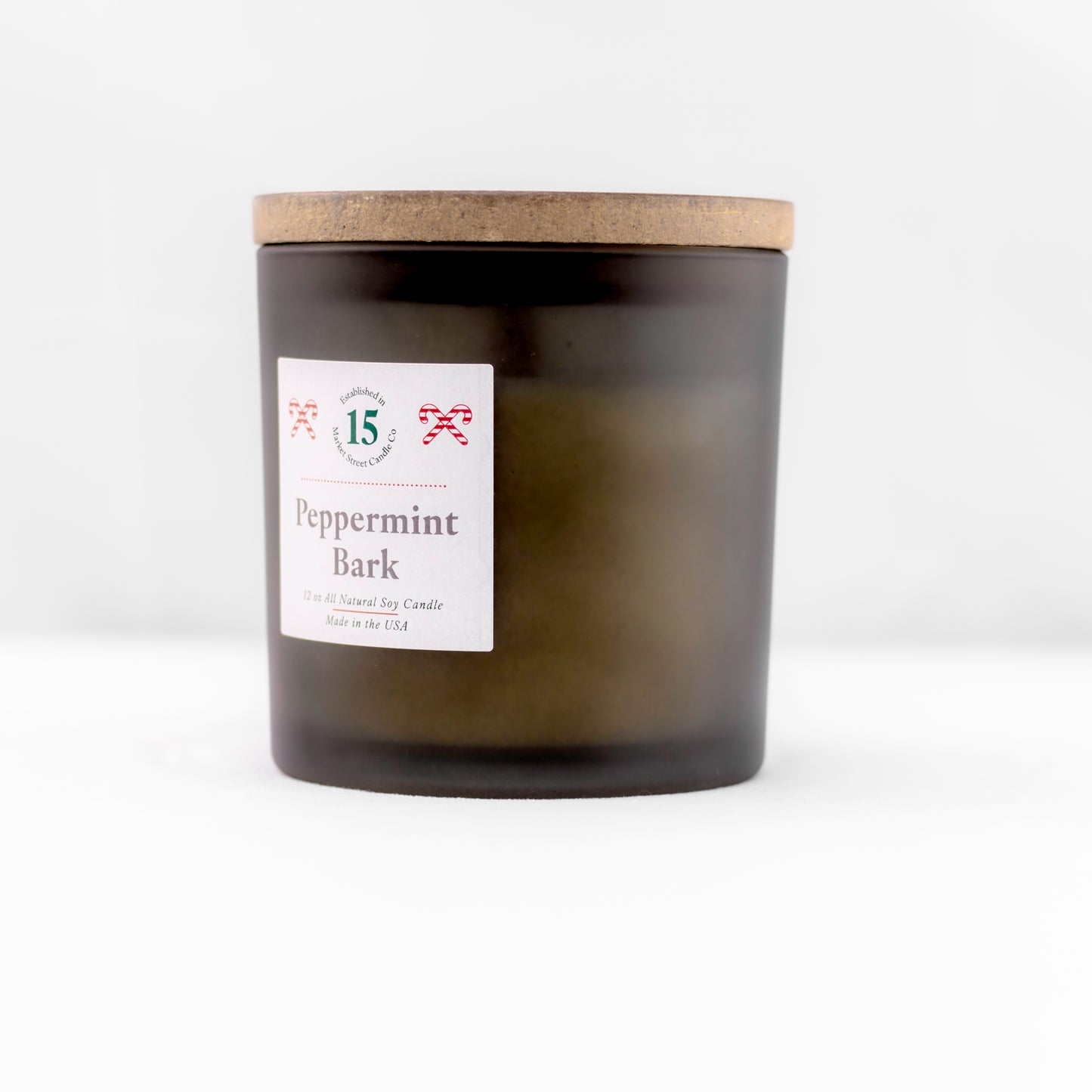 Peppermint Bark Single Wick