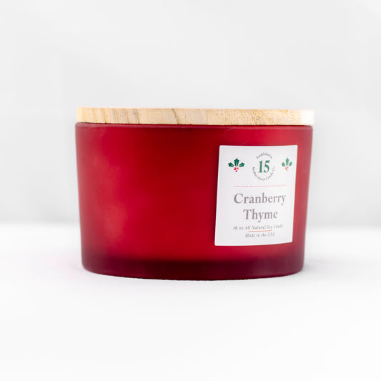 Cranberry Thyme Three Wick
