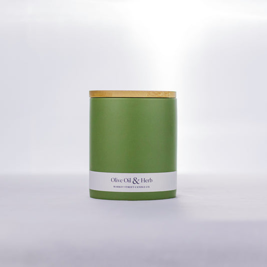 Olive Oil & Herb Single Wick Ceramic