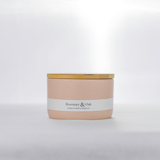 Rosemary & Oak Three Wick Ceramic