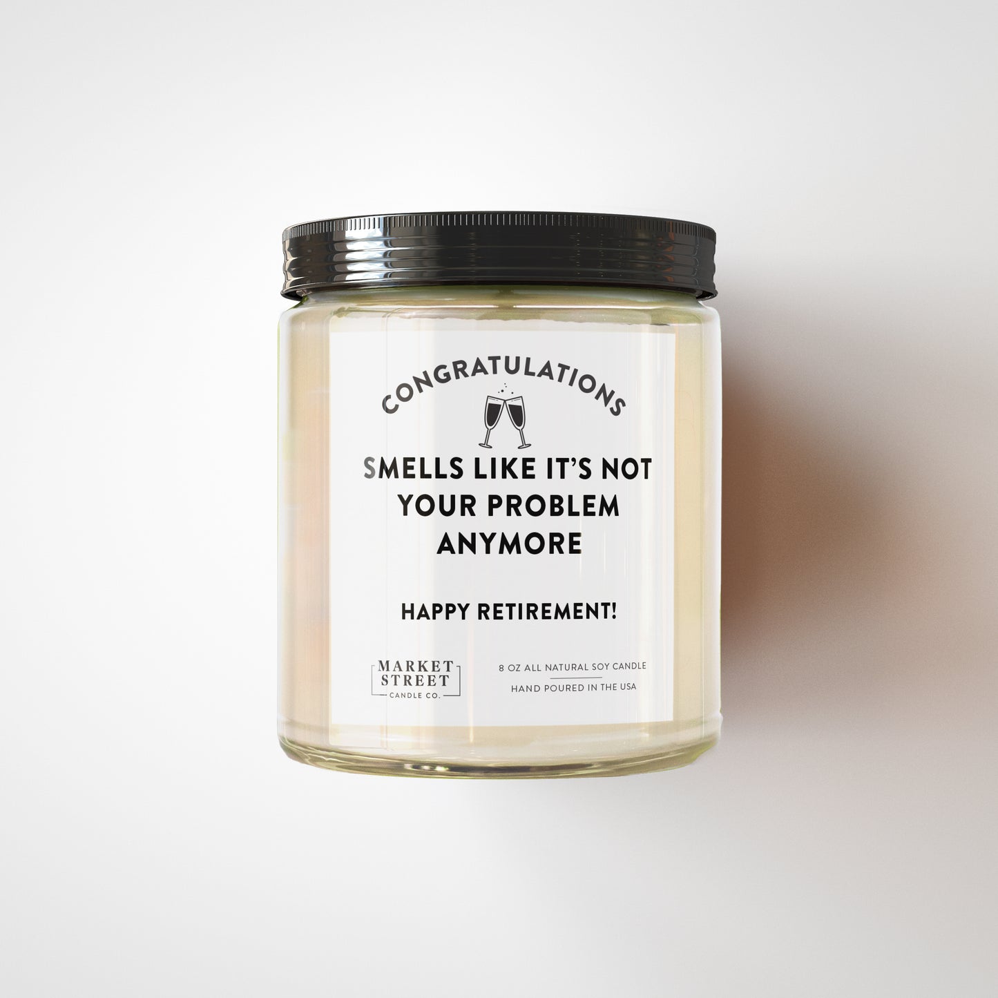 Funny Happy Retirement 8oz. Candle