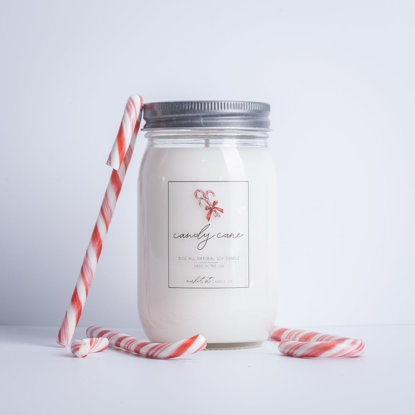 Candy Cane Classic Candle