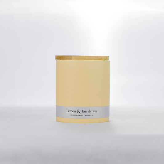 Lemon & Eucalyptus 12oz Ceramic Candle