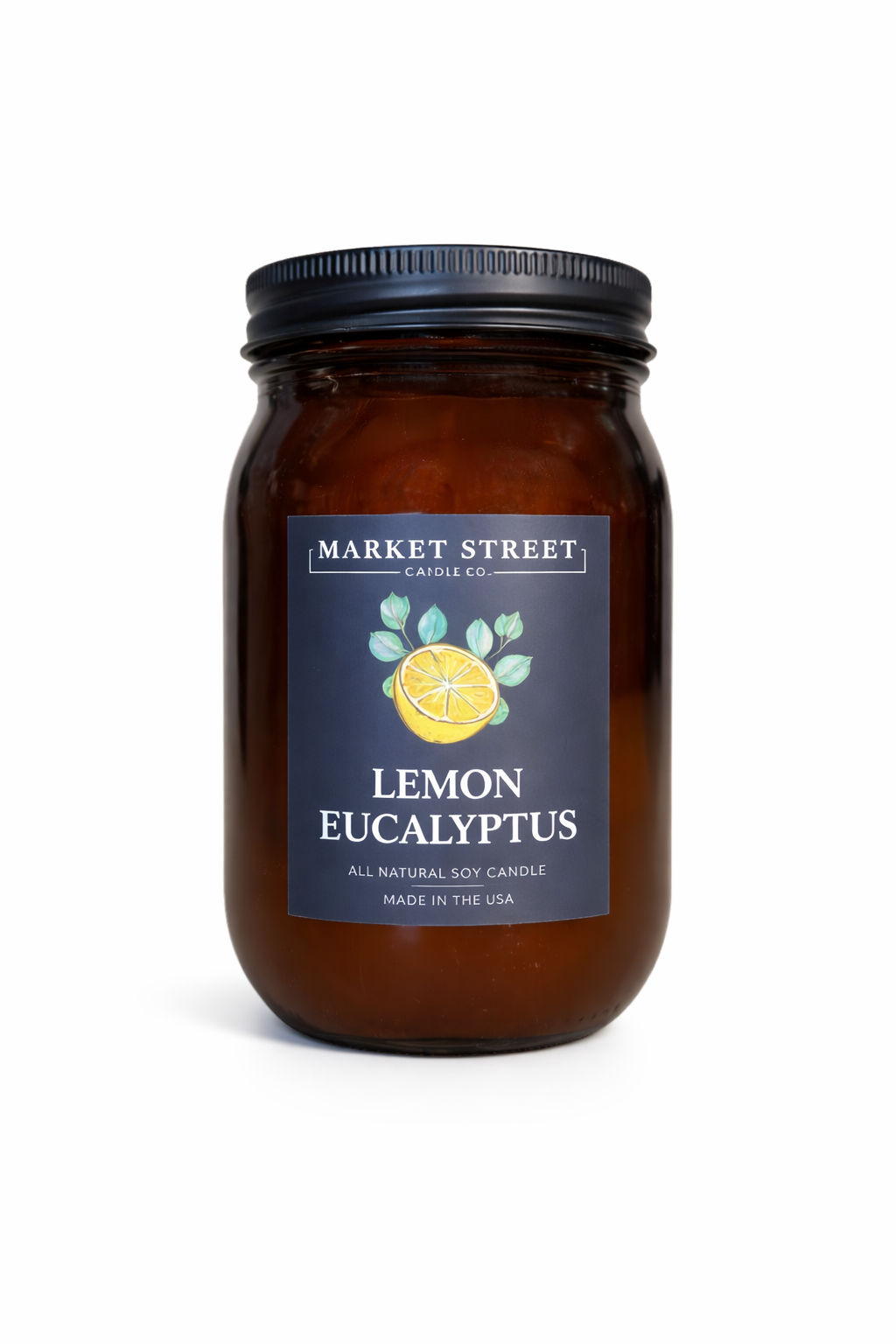 Lemon Eucalyptus Amber Classic Candle