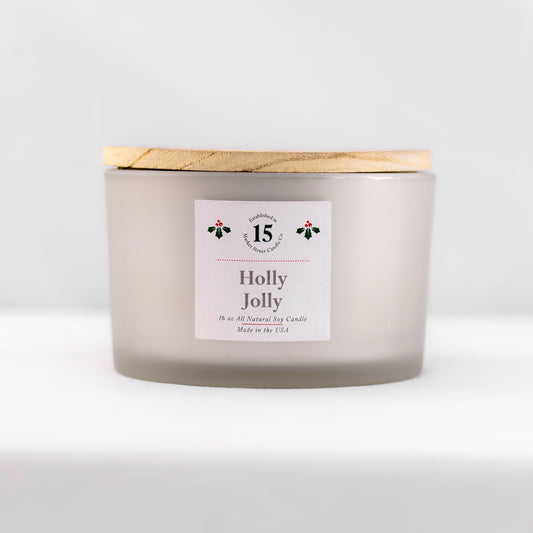 Holly Jolly Three Wick