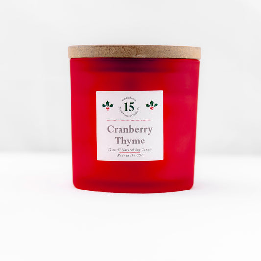 Cranberry Thyme Single Wick