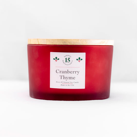 Cranberry Thyme Three Wick