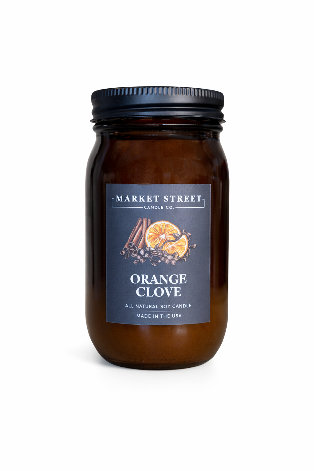 Orange Clove Amber Classic Candle