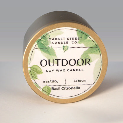 4 Pack-Citronella 8oz Assorted Scent Outdoor Tins